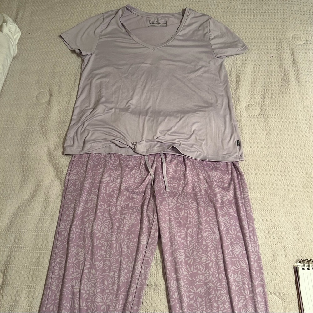 Eddie Bauer Purple Pajama Set Intimates & Sleepwear Sz L‎